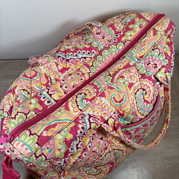 Retired Vera Bradley Petal Pink Large Duffle Bag - Picture 3 of 7
